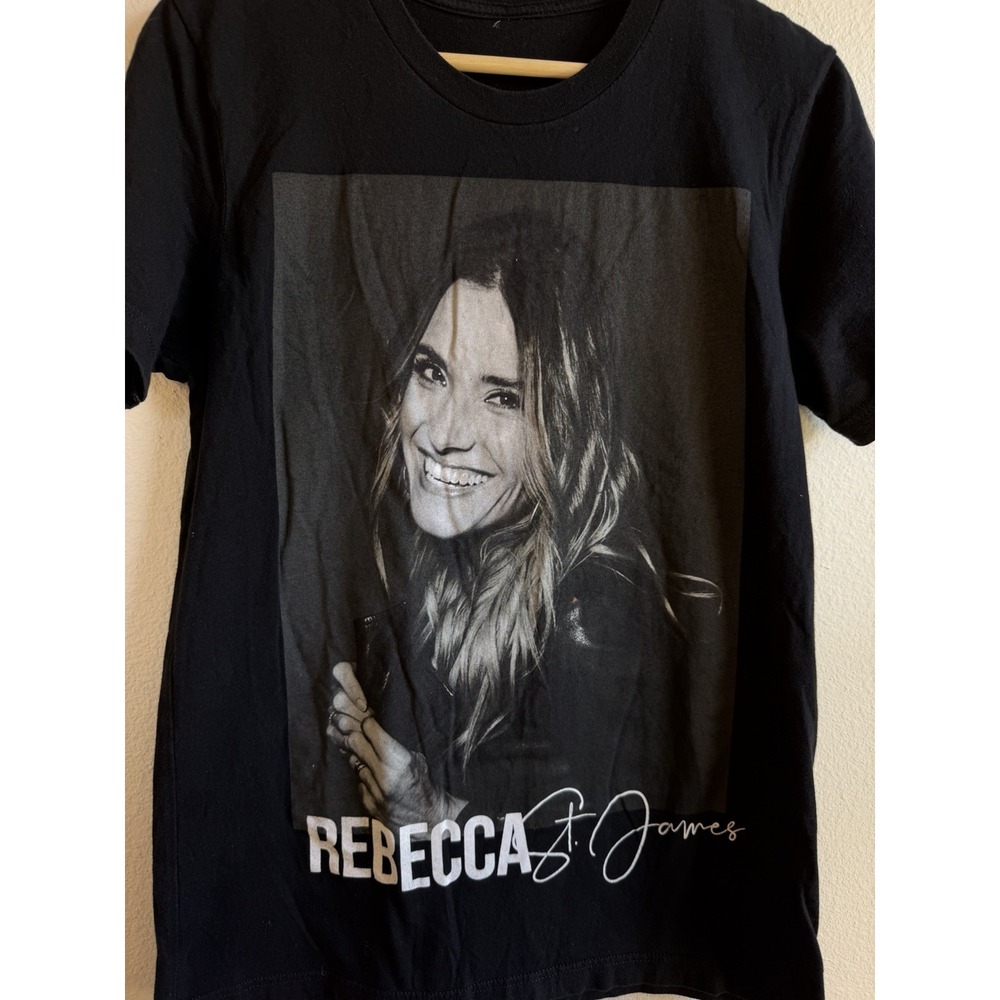 Rebecca St. James Christmas Tour 2024 Black T-Shirt w/ Tour Dates on Back